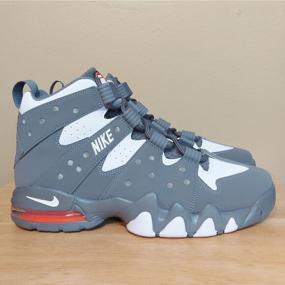 Nike Air Max 2 CB '94 Barkley Cool Grey White Orange 305440-005 Men's Size 10 - Picture 1 of 7